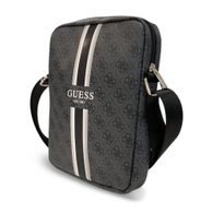 Taška Printed Stripes na tablet 10" černá - Guess PU 4G