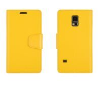 Pouzdro / obal na Samsung Galaxy S5 žluté - knížkové SONATA