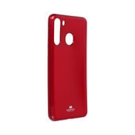 Obal / kryt na Samsung Galaxy A21 červený - Jelly Case Mercury