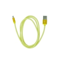 Datový kabel USB / micro USB opletený zlatý