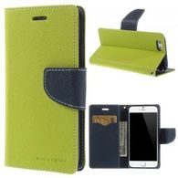 Pouzdro / obal na Samsung Galaxy J1 zelené - knížkové Fancy Diary