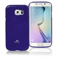 Obal / kryt na Samsung Galaxy S6 edge tmavě fialový - Jelly case