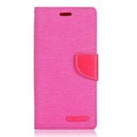 Pouzdro / obal na Sony Z5 růžové - knížkové CANVAS