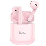 Bezdrátový bluetooth headset HOCO TWS EW19 Plus - růžové