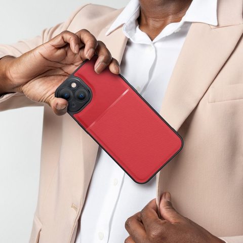 Obal / kryt na Xiaomi Redmi Note 10 ,červený - Forcell NOBLE