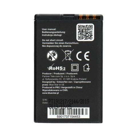 Baterie Nokia C6/Lumia 620 (náhrada BL-4J) 950 mAh Li-Ion Blue Star