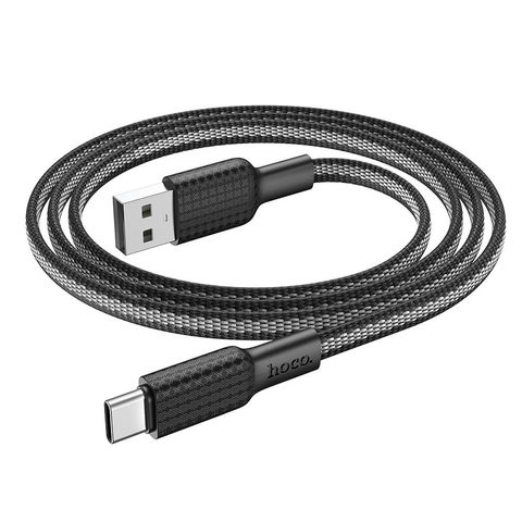 Kabel USB-C 1m, černo bílý - HOCO