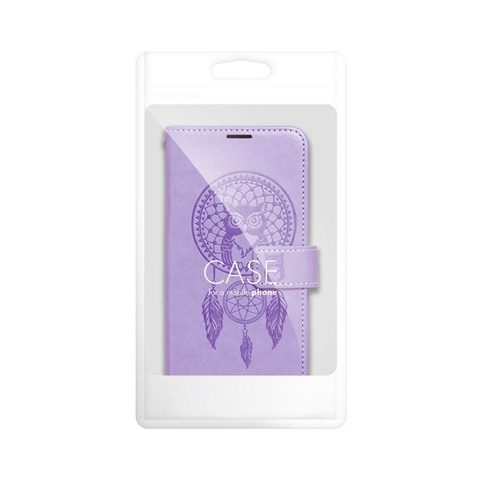 Pouzdro / obal na Apple iPhone 15 Pro lapač snů fialové - knížkové MEZZO Book