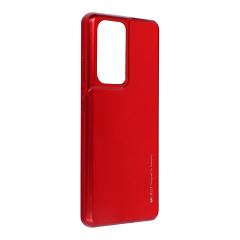 Obal / kryt na Samsung Galaxy S21 Ultra červený - i-Jelly Mercury
