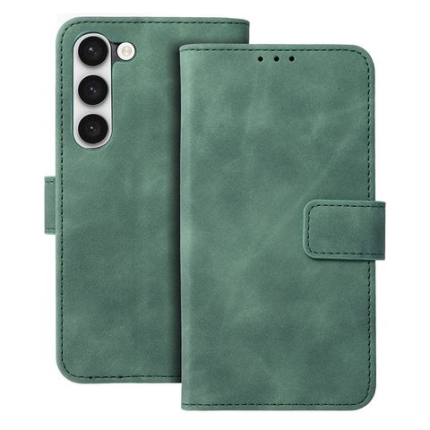 Pouzdro / obal na Samsung Galaxy S23 zelené - knížkové TENDER