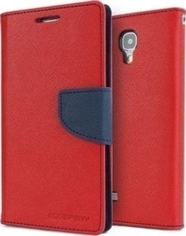 Pouzdro / obal na Samsung Galaxy S4 (GT-I9500) červeno modré - knížkové Fancy Book