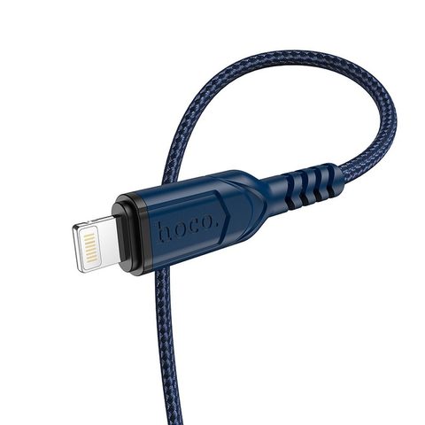 Nabijecí kabel pro Apple iPhone, Lightning 8-pin, 2,4A, 1m,  modrý - HOCO
