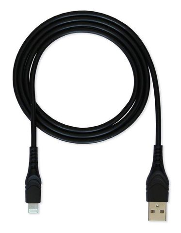 Datový kabel USB / Lightning černý 1,2m - CUBE 1