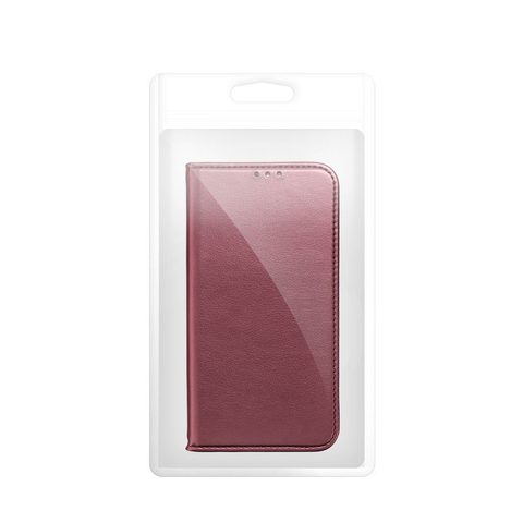 Pouzdro / obal na Xaiomi Redmi Note 11 / 11S Vínový - knížkový Smart Magneto