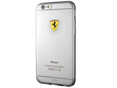 Obal / kryt na Apple iPhone 6 / 6S transparentní - Ferrari Racing TPU