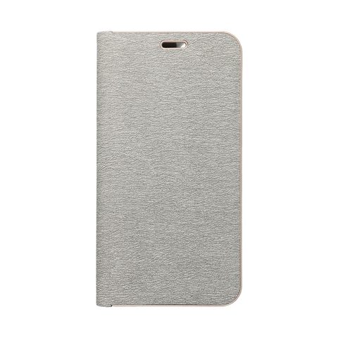 Pouzdro / obal na Xiaomi Redmi Note 11 stříbrný - knížkový Forcell LUNA Book