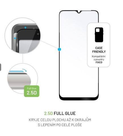 Ochranné / tvrzené sklo Xiaomi Redmi A3 černé - Fixed Full-Cover