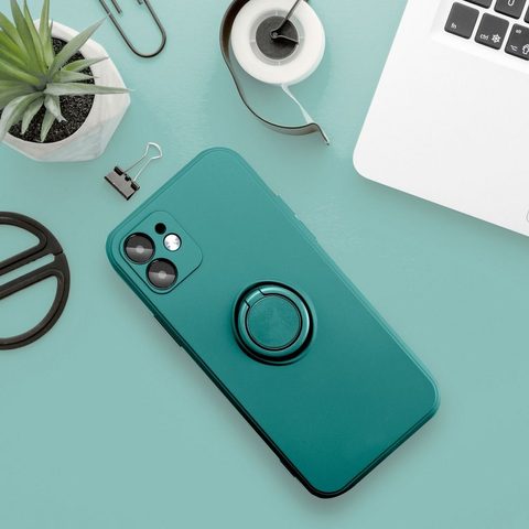 Obal / kryt ma Xiaomi Redmi Note 11 / Note 11S zelený - SILICONE RING