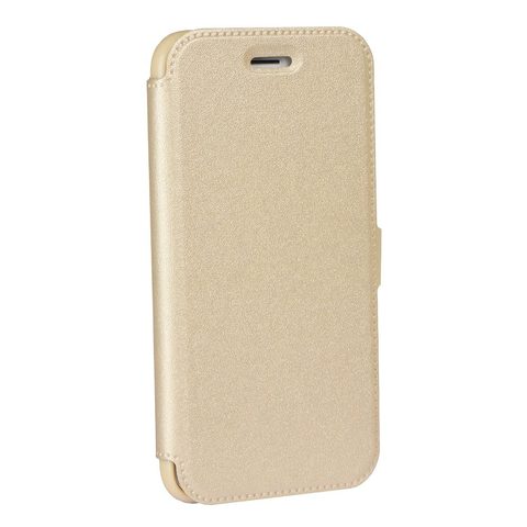 Pouzdro / obal na Apple Iphone XS Max (6,5") zlaté - knížkové Pocket