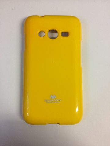 Obal / kryt na Samsung Galaxy ACE NXT žlutý se třpytkami - JELLY