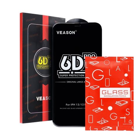 Tvrzené / ochranné sklo Samsung A14 4G / A14 5G černé - 6D Pro Veason Glass