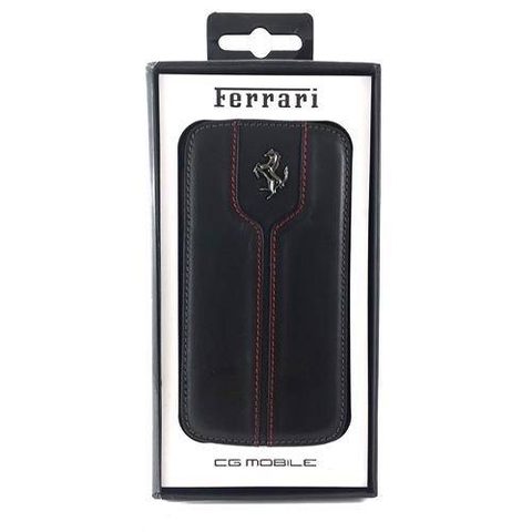 Pouzdro / obal na Apple iPhone 6 černé - flip Ferrari