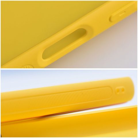 Obal / kryt na Apple iPhone 12 žluté - Forcell LEATHER