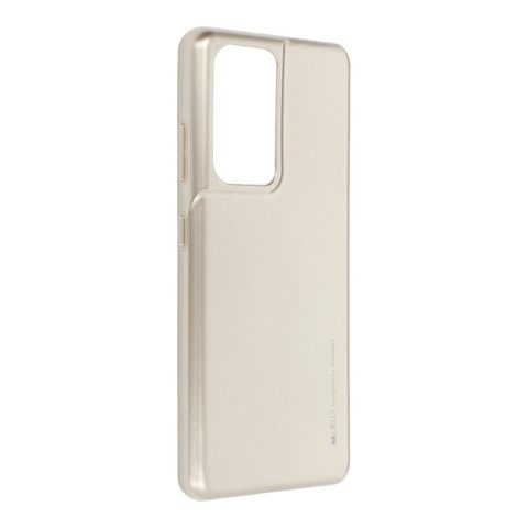 Obal / kryt na Samsung Galaxy S21 Ultra zlatý - i-Jelly Case Mercury