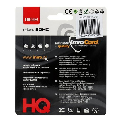 MicroSD karta 16GB class 10 UHS