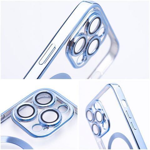 Obal / kryt na Apple iPhone 15 Pro Max modrý - Electro Mag Cover