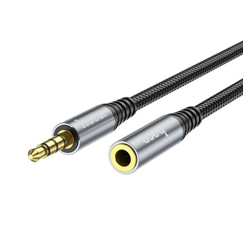 Kabel 3.5mm audio prodlužovací 2m černý - HOCO