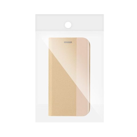 Pouzdro / obal na Xiaomi Redmi 13C zlaté - knížkové SENSITIVE