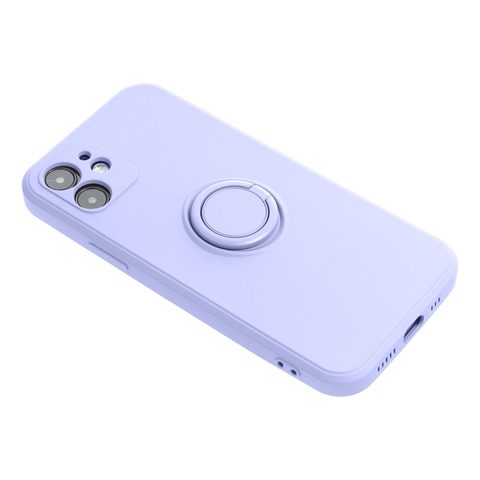 Obal / kryt na Apple iPhone 14 Pro fialový - Forcell Silicone Ring Case
