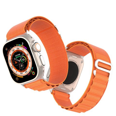 Řemínek na Apple Watch 42/44/45/49mm oranžový - DUX DUCIS GS