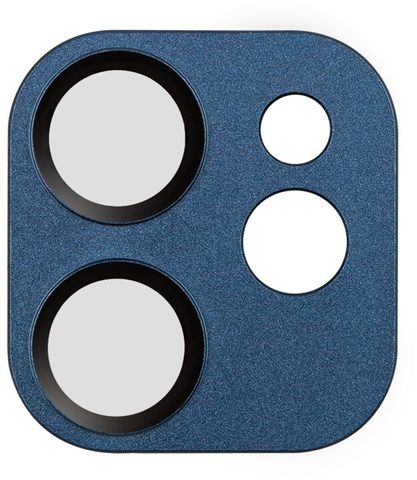 Ochranné sklo fotoaparátu Apple iPhone 12 tmavě modré