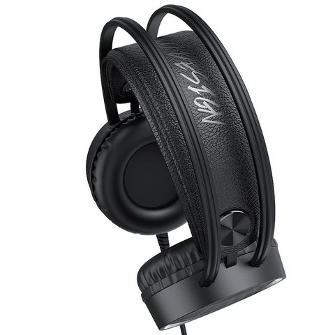 Náhlavní sluchátka W100 černá - HOCO