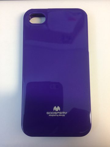 Obal / kryt na Apple iPhone 4S fialový - JELLY