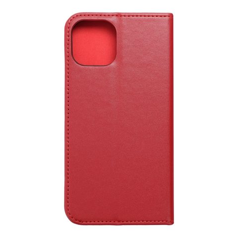 Pouzdro / obal na Apple iPhone 14 ( 6.1 ) bordový - knížkový  Leather Forcell case SMART PRO