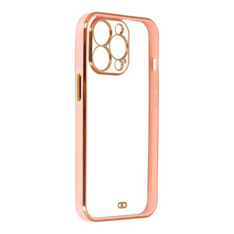 Obal / kryt na Apple iPhone 13 Pro růžový / transparentní - Forcell Lux