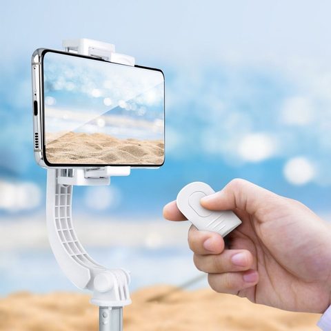 Kombinovaná selfie tyč se stativem a dálkovým ovládáním bluetooth GIMBAL STABILIZER černá