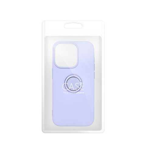 Obal / kryt na Apple iPhone 14 Pro fialový - Forcell Silicone Ring Case