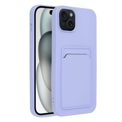 Obal / kryt na Apple iPhone 15 PLUS fialový - CARD Case