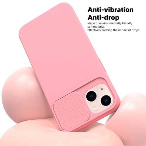 Obal / kryt na Xiaomi Redmi Note 9 růžový - SLIDE Case