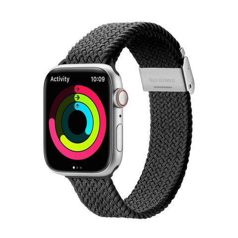 Řemínek pletený pro Apple Watch 42/44/45mm černý - DUX DUCIS