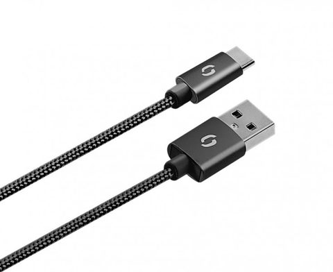 Nabíječka do auta 3.4A, 2xUSB, smart IC, černá, USB-C kabel - Aligátor