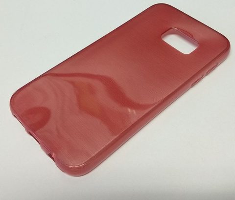 Obal / kryt na Samsung Galaxy S7 (G930) červený - Jelly Case Brush