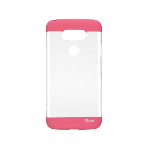 Obal / kryt na LG G5 růžový - Roar Fit UP Clear