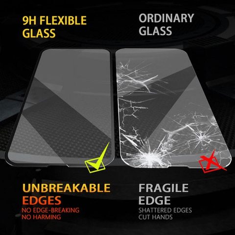 Tvrzené / ochranné sklo Apple iPhone 6 / 6S černé - 5D Nano Glass plné lepení