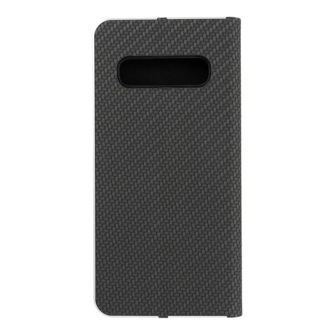 Pouzdro / obal na Samsung Galaxy S10 černé - knížkové LUNA CARBON