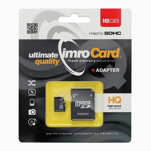 Micro SD karta 16GB s adaptérem class 10 UHS